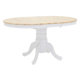 Set masa si scaune Dallan Lars, Lemn rubberwood, Alb, 100x75 cm