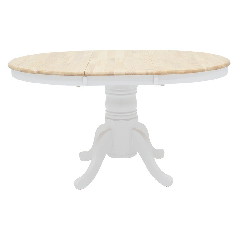 Set masa si scaune Dallan Lars, Lemn rubberwood, Alb, 100x75 cm