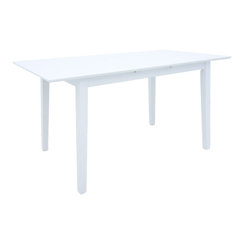 Set masa si scaune Dallan Mabor, Lemn rubberwood, Alb, 150x80x74 cm