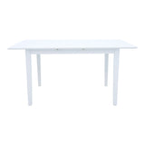 Set masa si scaune Dallan Mabor, Lemn rubberwood, Alb, 150x80x74 cm