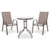 Set Masa si Scaune Gradina Watson-Calan 3 Piese, Maro, 70x60x70 cm