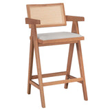 Set masa si scaune pentru sufragerie Winslow set 7 piese lemn de arbore de cauciuc, nuc deschis, 120x45x100 cm