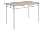 Set masa si scaune Roza, 5 piese, Nuc - Alb - Sonoma - Gri, 120x70x75 cm - Alb
