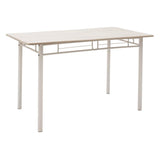 Set masa si scaune Roza, 5 piese, Nuc - Alb - Sonoma - Gri, 120x70x75 cm - Gri