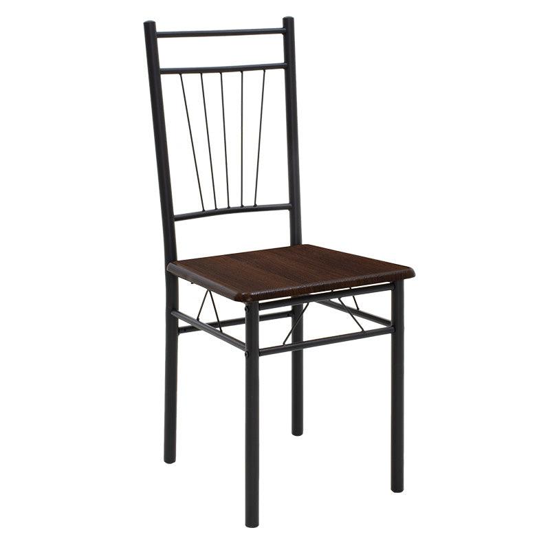 Set masa si scaune Roza, 5 piese, Nuc - Alb - Sonoma - Gri, 120x70x75 cm - Nuc