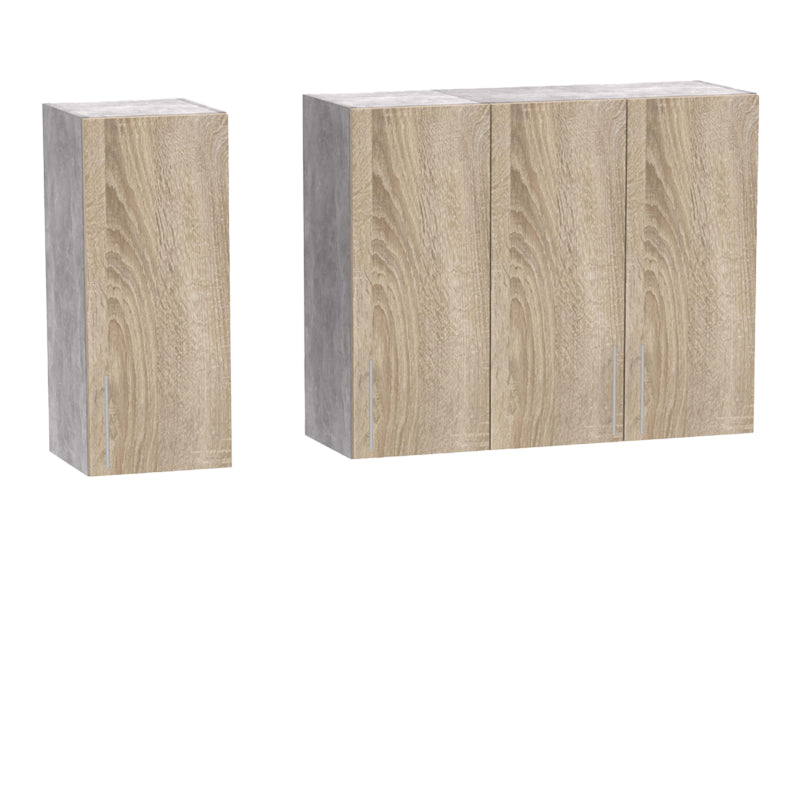 Set mobila bucatarie 4 buc Festa II, Sonoma, 120x60x85 cm, detaliu produs