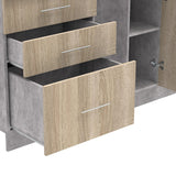 Set mobila bucatarie 4 buc Festa II, Sonoma, 140x60x85 cm