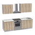 Set mobila bucatarie 4 buc Festa V, Sonoma, 160x60x85 cm