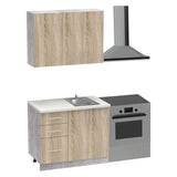 Set mobila bucatarie Festa, Sonoma, 100x60x85 cm