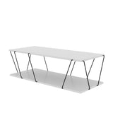 Set Mobila Sufragerie Basak, Alb - Stejar - Gri, 150x93x30 cm, 120x30x50 cm - Alb