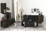 Set Mobila Sufragerie Meryem 2, 4 piese, Negru, 103x60x37 cm