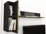 Set Mobila Sufragerie Meryem 2, 4 piese, Negru, 103x60x37 cm