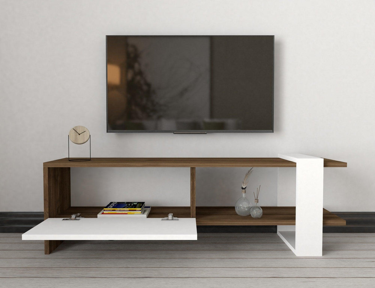 Set Mobila Sufragerie Paye, Nuc, Comoda Tv - Biblioteca - Masuta de Cafea, 120x25x36.8 cm