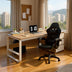 Set Mobilier Birou Student, Huey, Lemn și Metal, Birou 120x60x75 cm + Scaun, 45x55x90 cm