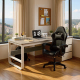 Set mobilier birou studențesc Frame, Lemn, Multicolor, 150x60x75 cm