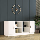 Set mobilier de birou Linta Max, 3 piese, Birou - Masuta - Consola, 140x60x74 cm - Alb