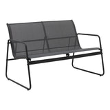 Set mobilier de grădină cu funcție outdoor Veranda, textilenă-metal, Antracit, 200x150x85 cm