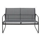 Set mobilier de grădină cu funcție outdoor Veranda, textilenă-metal, Antracit, 200x150x85 cm