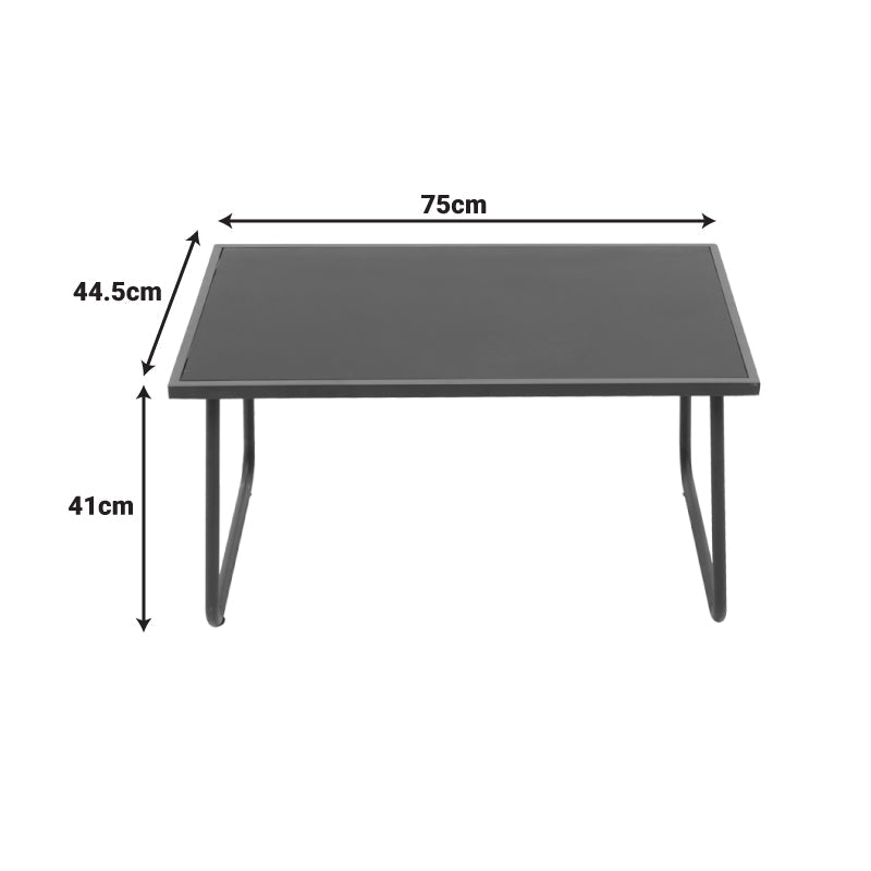 Set mobilier de grădină cu funcție outdoor Veranda, textilenă-metal, Antracit, 200x150x85 cm