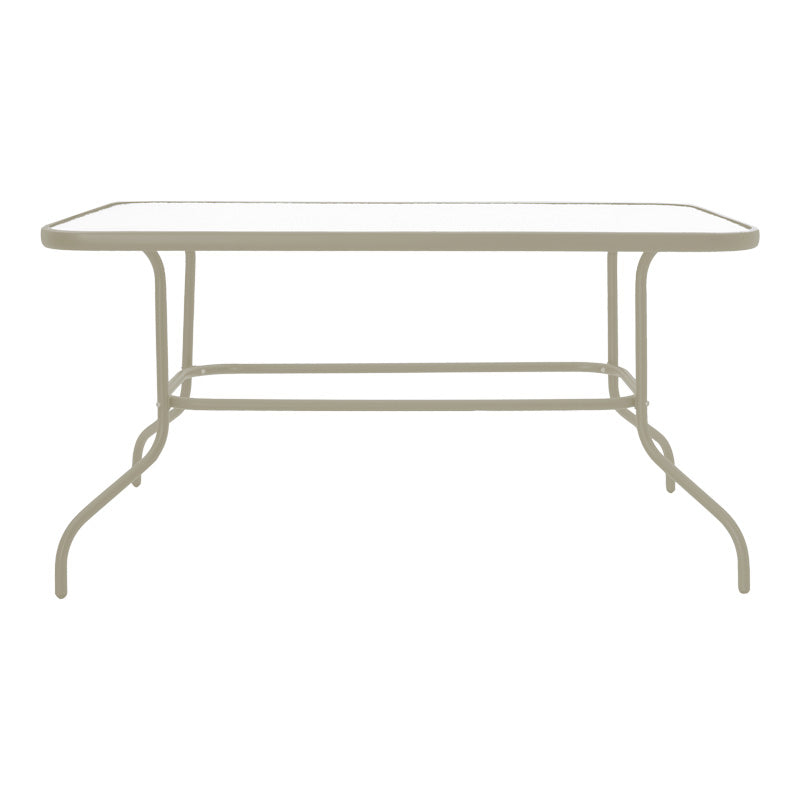 Set mobilier de sufragerie Tade-Valor, Metal și Sticlă, Multicolor, 110x60x70 cm