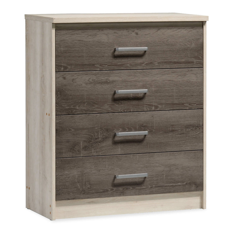 Set mobilier dormitor pentru student - pachet Snap de 3 piese, 168x221x95 cm