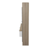 Set mobilier living cu functie de depozitare Ferefia, Alb, 240x45x189 cm