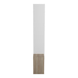 Set mobilier living cu rafturi Leganto, Pal, Alb, 220x35x197 cm