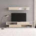 Set mobilier living cu spatiu de depozitare Brick, Lemn, Sonoma-Crem, 240x40x51 cm