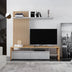 Set mobilier living Neo, functional, Stejar-Gri, 190x40x200 cm