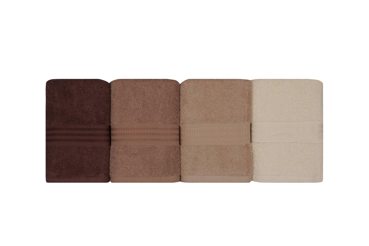 Set Prosoape de Baie (4 bucăți), Crem, 90x50 cm