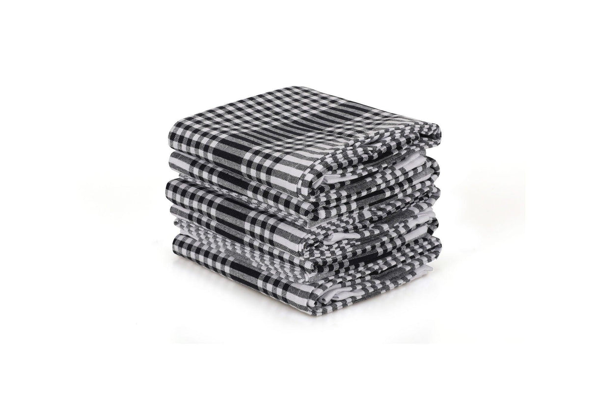 Set Prosoape de Bucatarie (10 bucăți), Negru, 65x45 cm