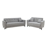 Set sufragerie 2 piese Modesto din stofa de Gri, 85x215 cm