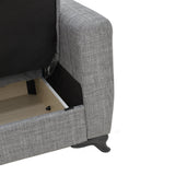 Set sufragerie 2 piese Modesto din stofa de Gri, 85x215 cm