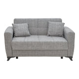 Set sufragerie 2 piese Modesto din stofa de Gri, 85x215 cm