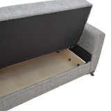 Set sufragerie 2 piese Modesto din stofa de Gri, 85x215 cm