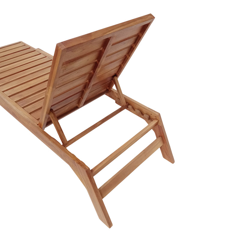 Sezlong de gradina Melop Boho, Natural, 200x70x35 cm, foto produs 6