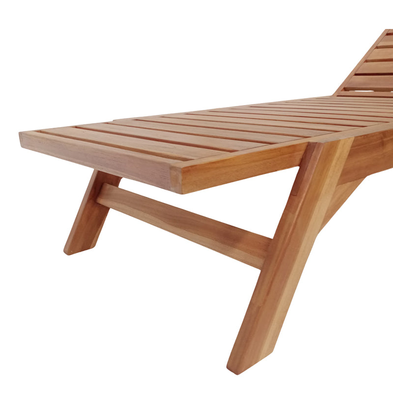 Sezlong de gradina Melop Boho, Natural, 200x70x35 cm, foto produs 7