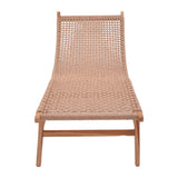 Sezlong de gradina Rebelise Boho, Natural, 60x180x85 cm