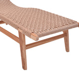 Sezlong de gradina Rebelise Boho, Natural, 60x180x85 cm