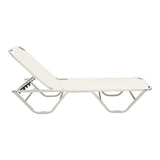 Sezlong Dessie pliabil aluminiu plasa, 56x188x30 cm - Bej