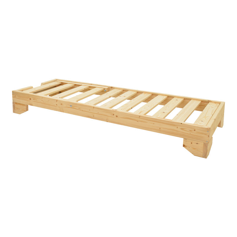 Sezlong Fendy, Lemn de brad, 72x200x24 cm - Natur