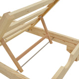 Sezlong Fendy, Lemn de brad, 72x200x24 cm - Natur