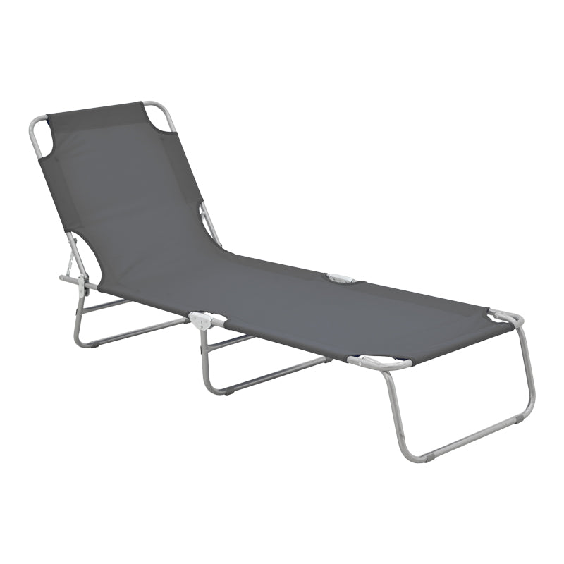 Șezlong Pasein, Silver-Antracit, 55x185x24 cm - Șezlong Pasein, Silver-Antracit, 55x185x24 cm