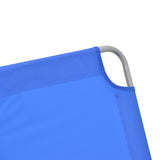 Șezlong Pasein, Silver-Antracit, 55x185x24 cm - Silver-Blue