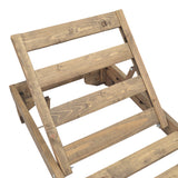 Sezlong Fendy, Lemn de brad, 72x200x24 cm - Nuc