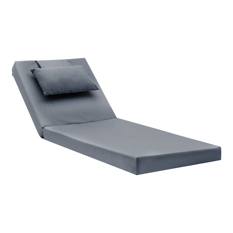 Sezlong Sezlong Sadie stofa, Gri, 65x185x15 cm