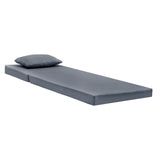 Sezlong Sezlong Sadie stofa, Gri, 65x185x15 cm