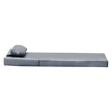 Sezlong Sezlong Sadie stofa, Gri, 65x185x15 cm