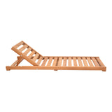 Sezlong Specta, Lemn masiv de fag, 60x190x50 cm - Nuc