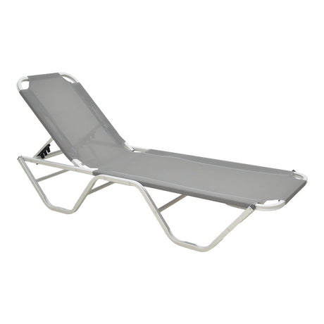 Sezlong Dessie, Aluminiu, 60x195x30 cm
